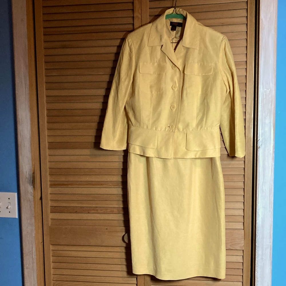 Sunshine Yellow Sheath Dress and Jacket